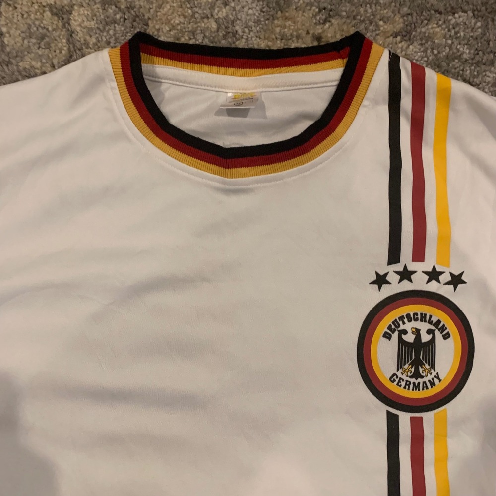 RMT Germany Deutschland Soccer Jersey Style Shirt World Cup Fan Men's Medium - Picture 3 of 5
